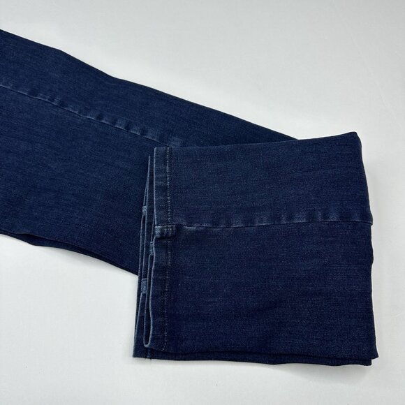 Betabrand Women's Indigo Blue Straight Leg Yoga Stretch Denim Jean XL/W36/L32.5 - Picture 3 of 12
